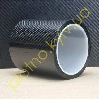 Карбонова Бронеплівка на авто &quot;Карбон 5D&quot; (10см) захисна плівка на пороги