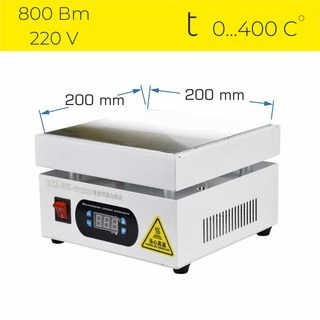 Термостіл BYA 2020 Преднагрівач Плат, Нагрівальний стіл для SMD компонентів