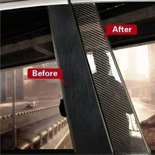 Карбонова Бронеплівка на авто &quot;Карбон 5D&quot; (7см) захисна плівка на пороги